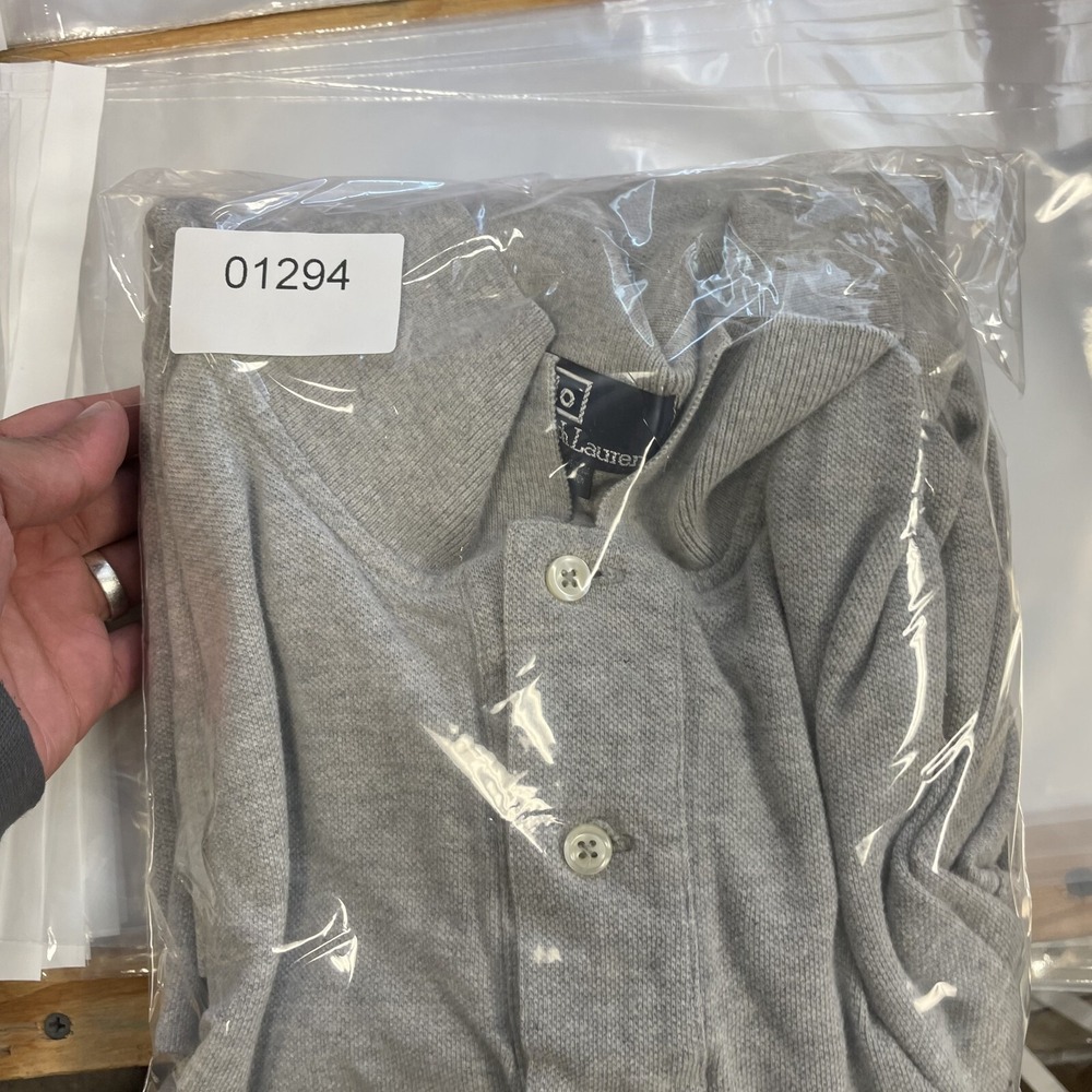 vintage Polo Ralph Lauren sweatshirt mens xl grey 1990s long sleeve - Picture 10 of 10